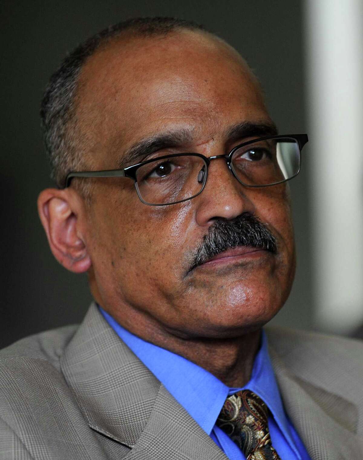 Public Safety Commissioner Reuben F. Bradford met with the Editorial Board at the Connecticut Post on Thursday June 14, 2012.