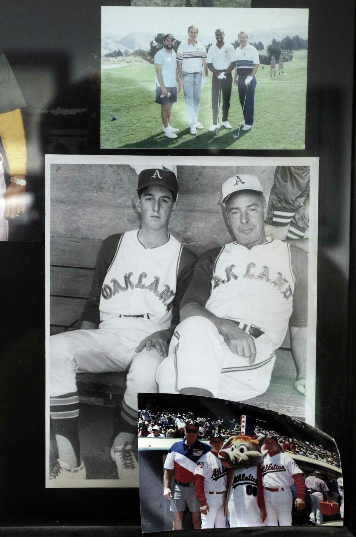 Joe DiMaggio as Oakland A's coach