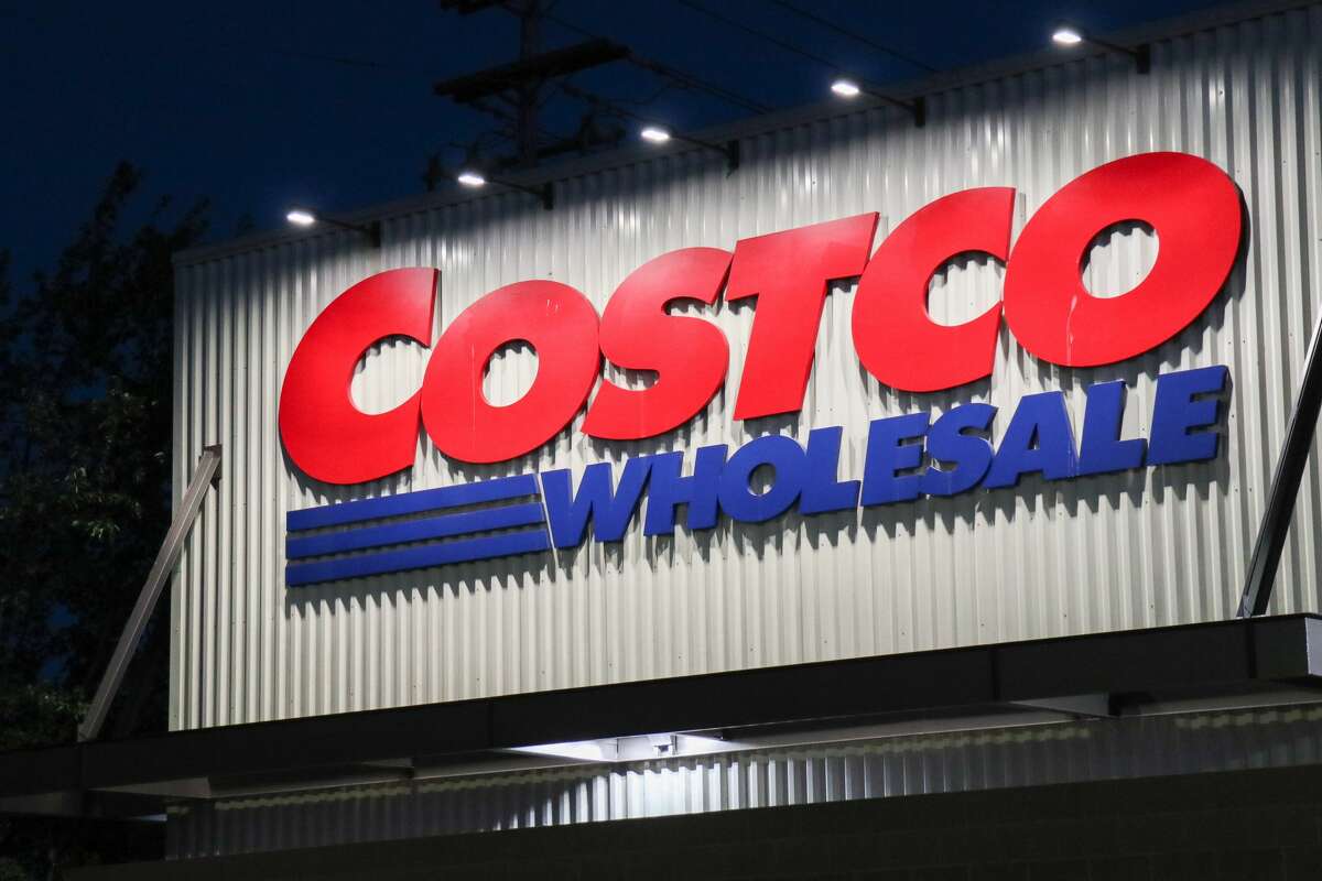 The Costco logo is seen on the exterior of a store in Seattle. (Photo by Toby Scott/SOPA Images/LightRocket via Getty Images)