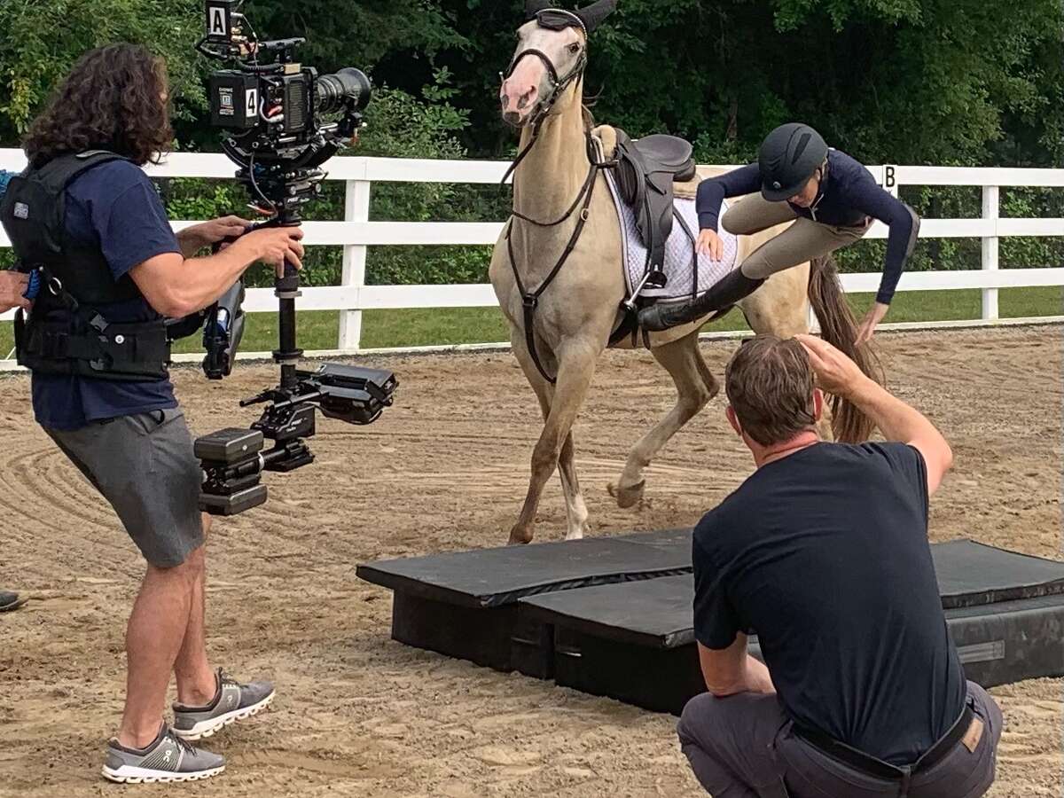 Behind-the-scenes footage of "Taking the Reins," a Hallmark film shot at Meadowbrook Farm in Marlborough, Conn. 