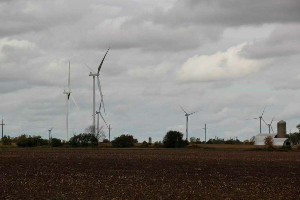 New legislation introduced in the state Legislature would set a definite tax table for the depreciation of wind turbine's taxable value. The legislation comes as turbines across Michigan have tax tribunal suits against them, including those in Huron County. (Tribune File Photo)