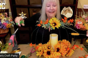 Make an easy pumpkin centerpiece for fall with Susan's Craft Party