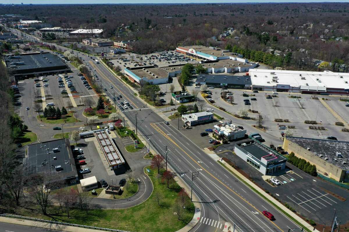Connecticut retail area along Route 1 in Norwalk, CT.