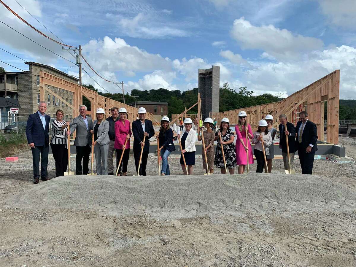 Pennrose, The Cloud Company, and the City of Torrington on Sept. 23 celebrated the groundbreaking of Riverfront, a mixed-use, mixed-income residential community replacing the former Torrington Manufacturing Company (Torin) site along the Naugatuck River on Franklin Street in downtown Torrington