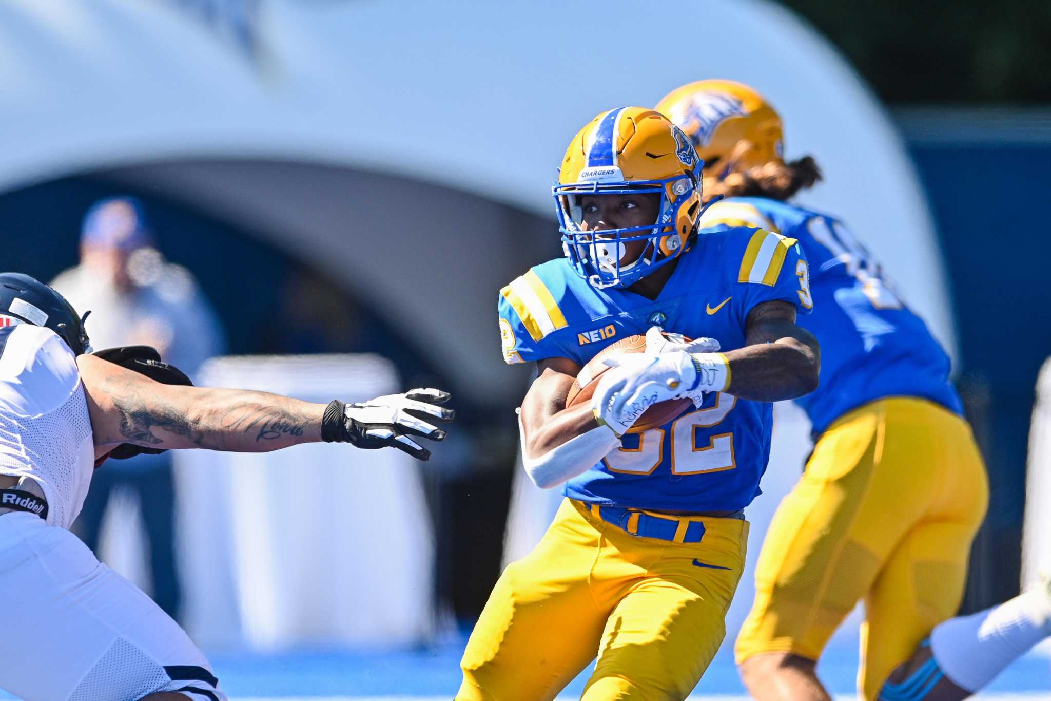 Chargers Win Eighth Straight Elm City Trophy behind Clutch Conversions -  University of New Haven Athletics