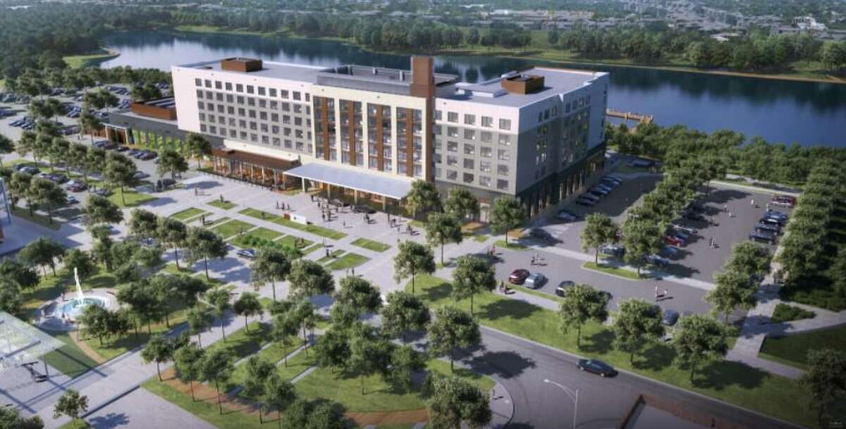 This artist rendering shows the concept for the new Katy Boardwalk District.