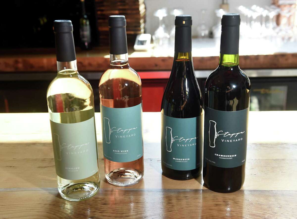 A selection of wines at Stappa Vineyard in Orange.