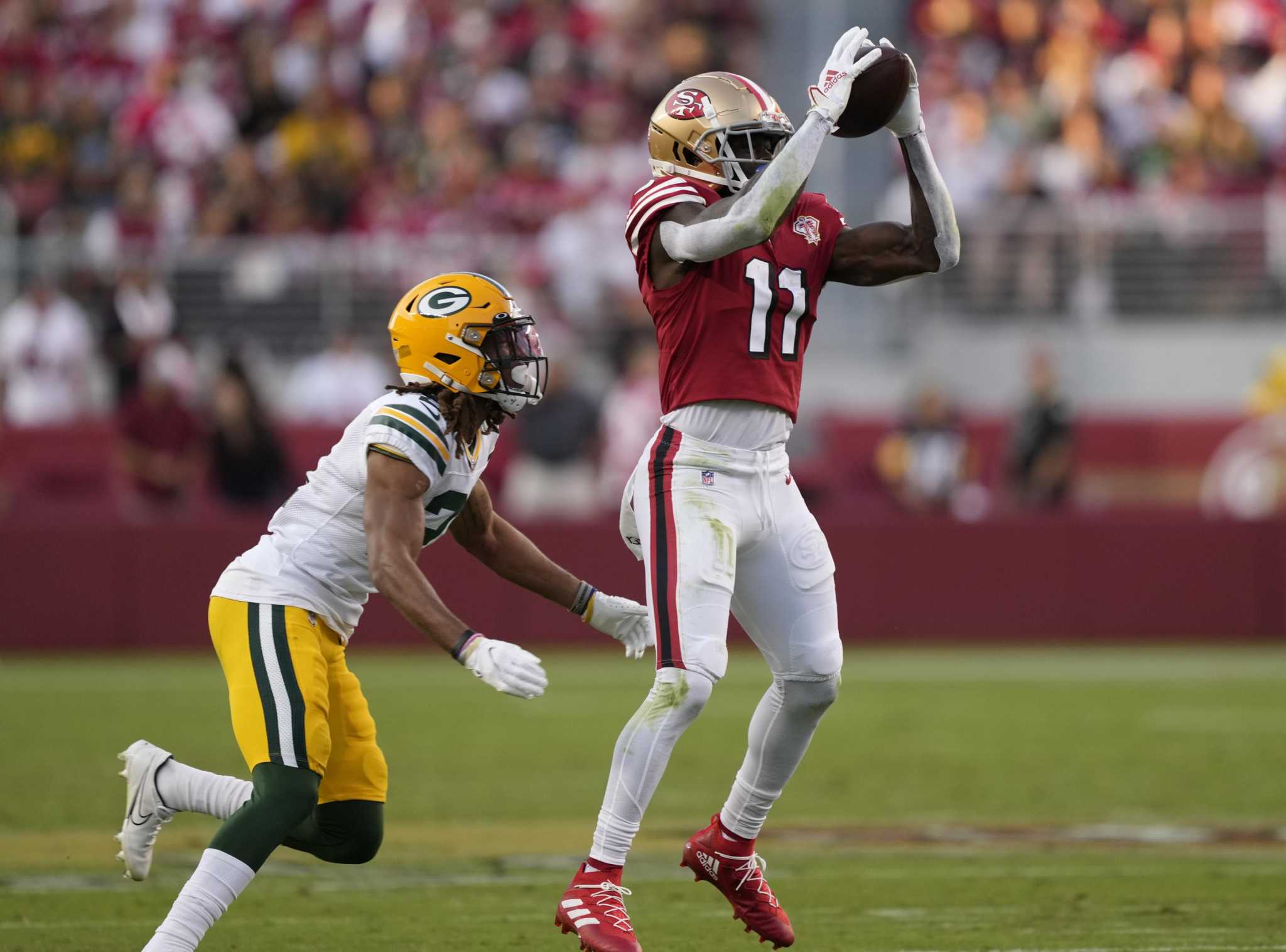 49ers training camp: Brandon Aiyuk acts, sounds like top receiver