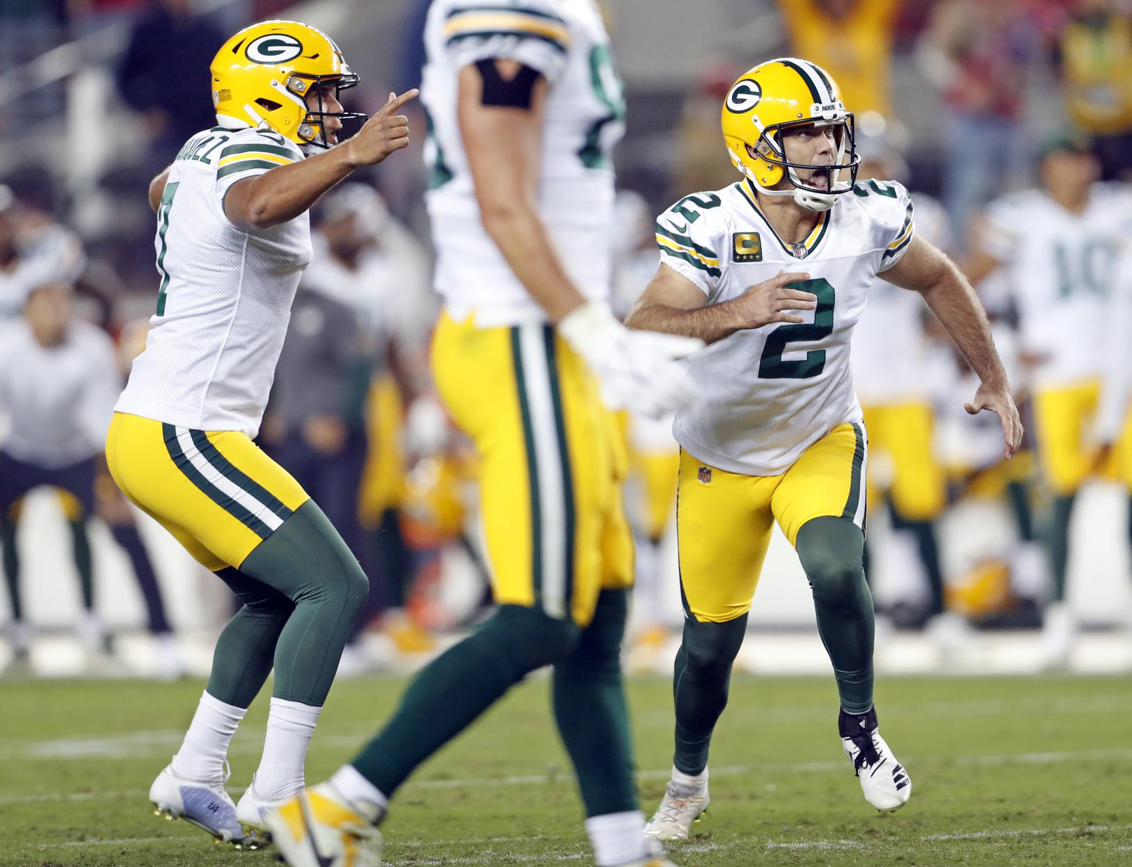 Quick takes: Packers rally, beat 49ers on Crosby's last-second kick