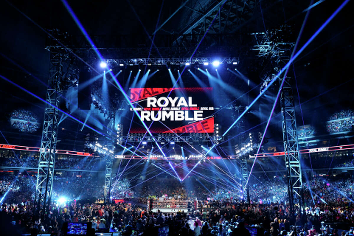FILE - A photo of a previous Royal Rumble event.