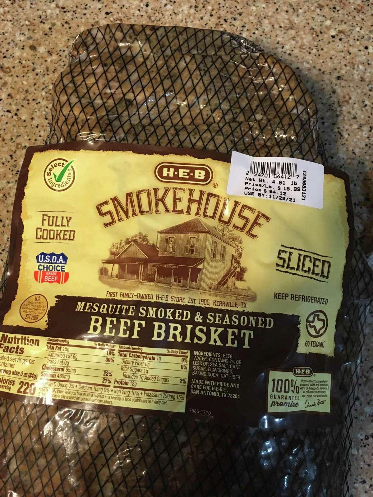 The best precooked brisket from San Antonio stores HEB Smokehouse