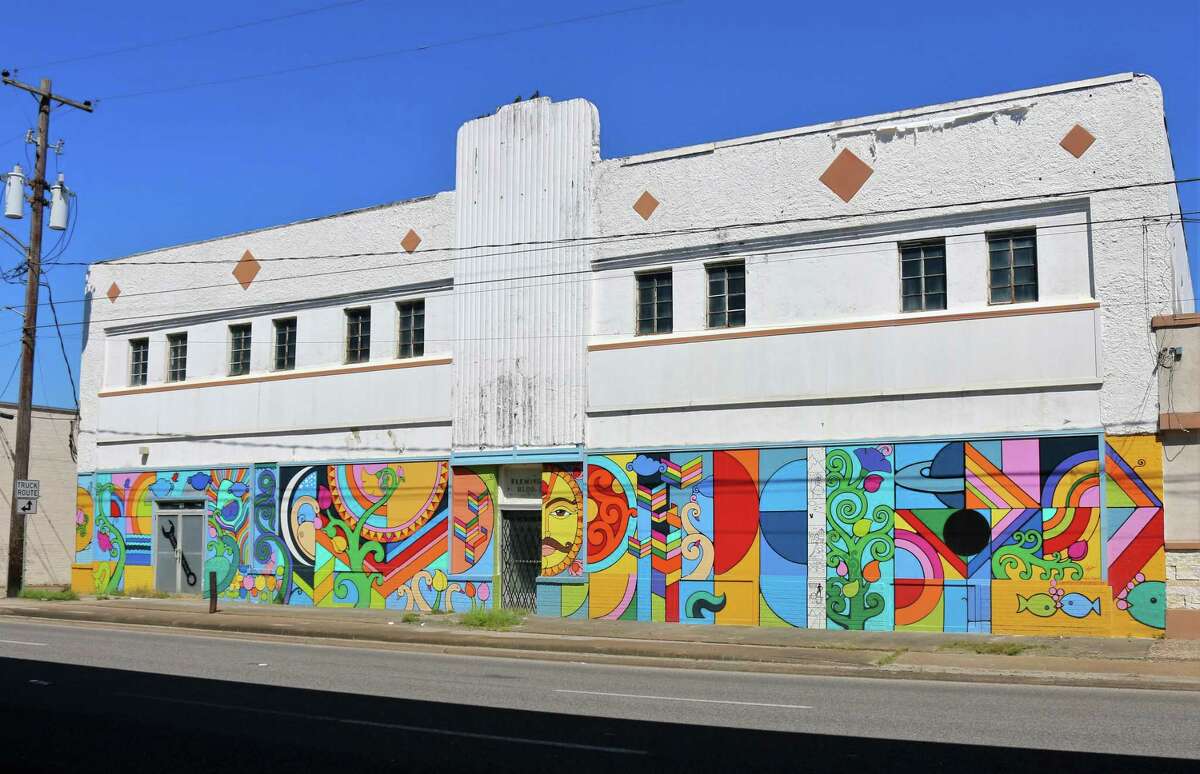 Amol Saraf's mural on the former Fleming Building is part of upgrades to the Shaw Avenue area.