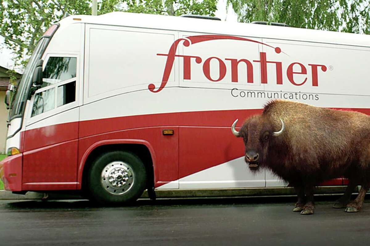 Frontier is undergoing installation of fiber-optic infrastructure in Wilton that is expected to be completed by November.
