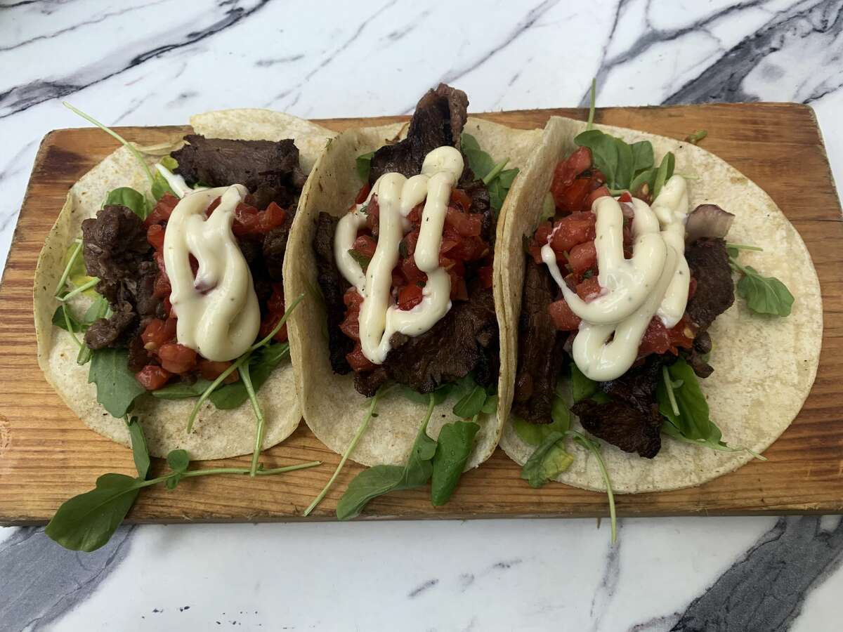 Steak tacos from Te Amo Tequila Bar in New Haven.