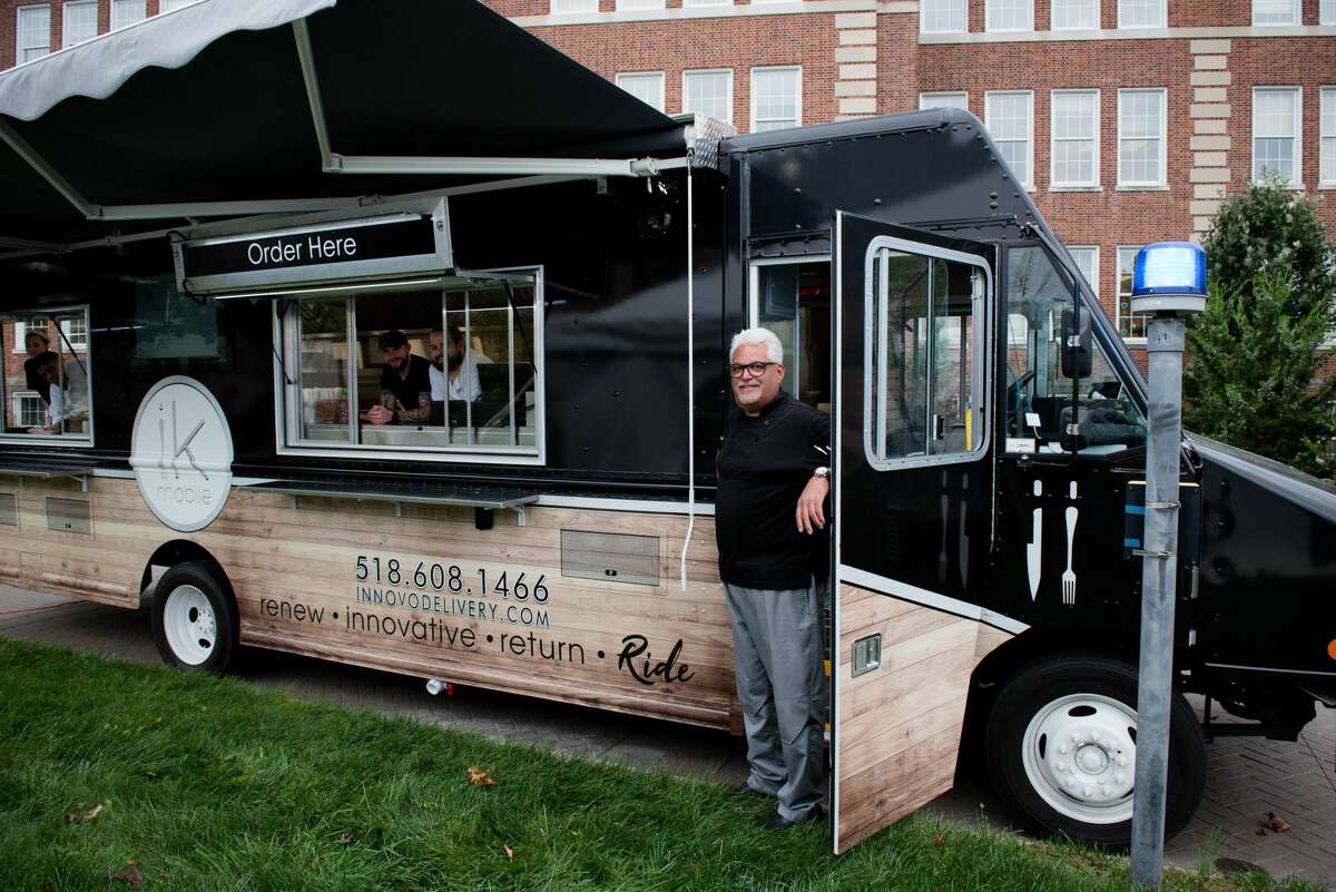 John LaPosta, chef-owner of Innovo Kitchen in Latham, said the restaurant's new food truck served a half-dozen off-sit events in the first 10 after being inaugurated in mid-September.