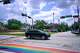 Rainbow crosswalks painted at the intersection of Westheimer Rd. and Taft St.