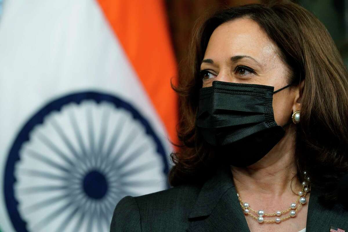 Vice President Kamala Harris meets with India's Prime Minister Narendra Modi, Thursday, Sept. 23, 2021, in Harris' ceremonial office in the Eisenhower Executive Office Building on the White House complex in Washington.