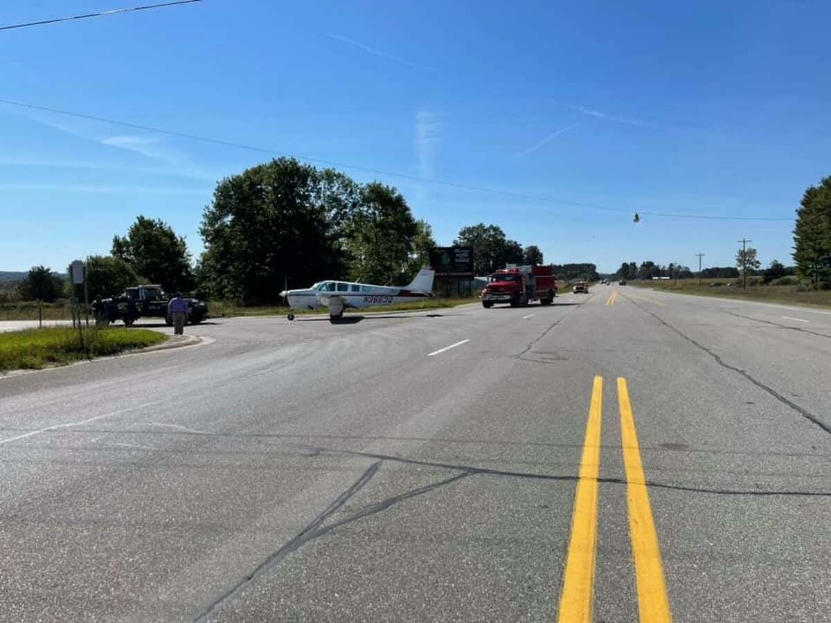 Multiple units worked to escort the plane from U.S. 10 to the Osceola County Road Commission gravel pit on 135th Avenue. No injuries were reported. 