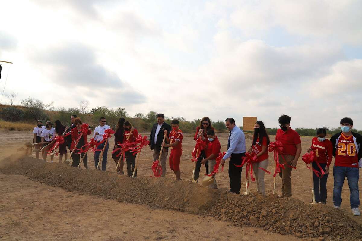 The LISD Board of Trustees, students from LISD and other guests helped break ground for Cigarroa’s new middle school on Wednesday, Sept. 29, 2021.