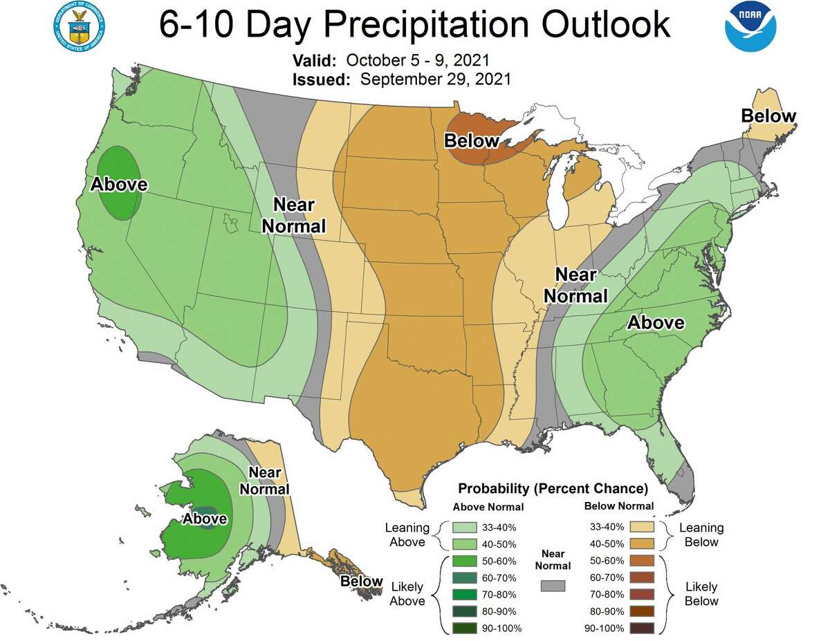 10 Day Precipitation Forecast Map Forecast Points To Above-Normal Rain For Calif. In October