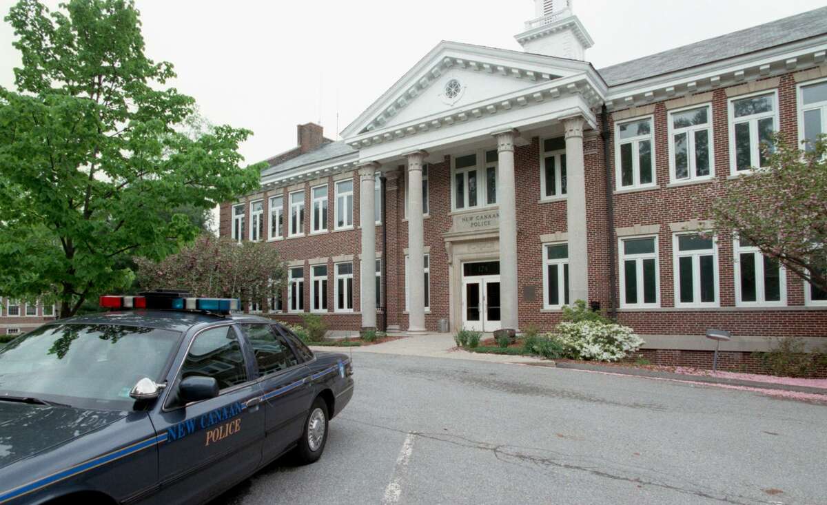 The New Canaan Police department building was constructed as a school in 1926 and retrofitted for a police station in 1981. It was not built with room for female lockers or modern computer equipment.