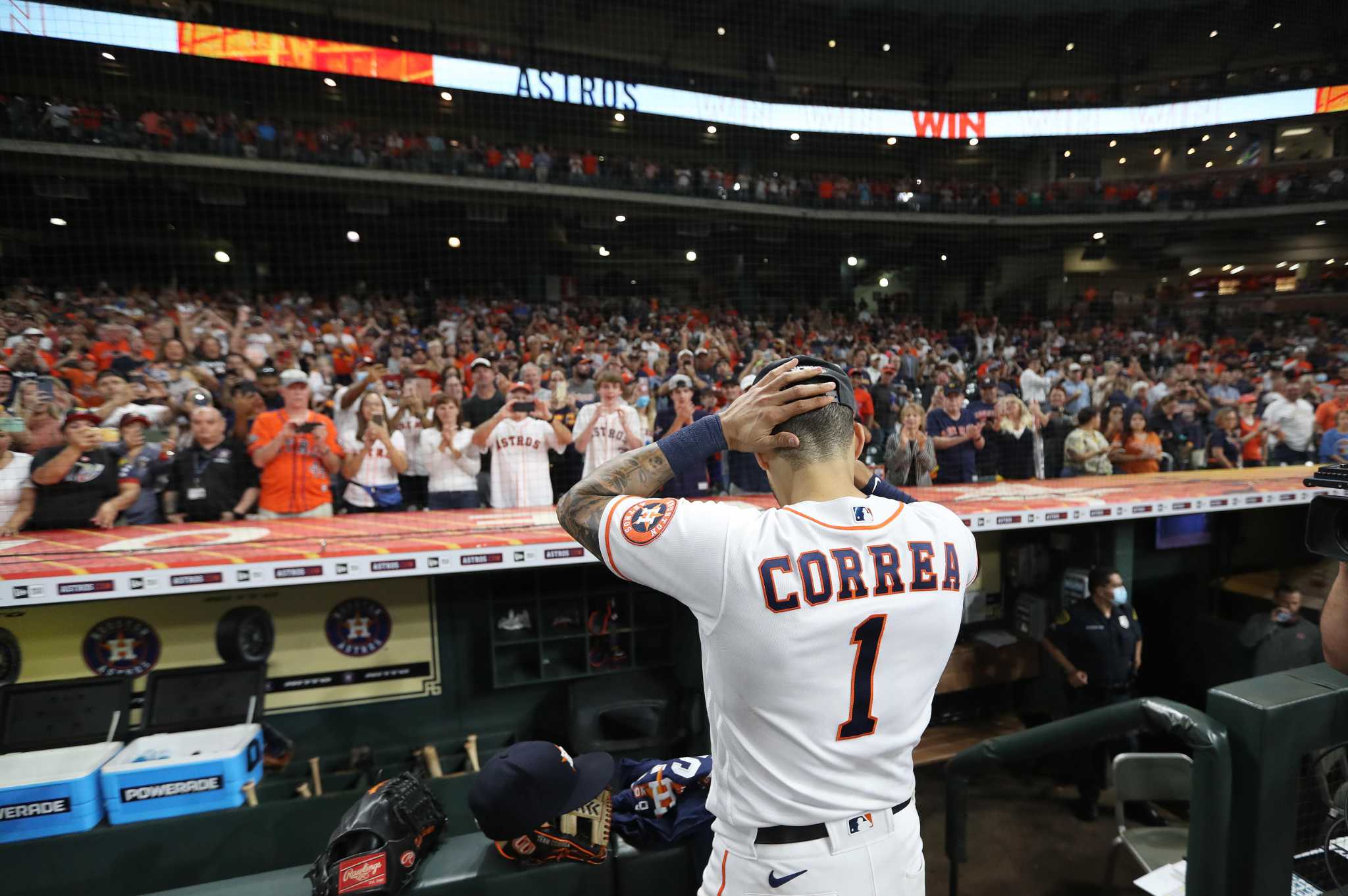 Men Is Astros Carlos Correa 2020 White Home Jersey in 2023