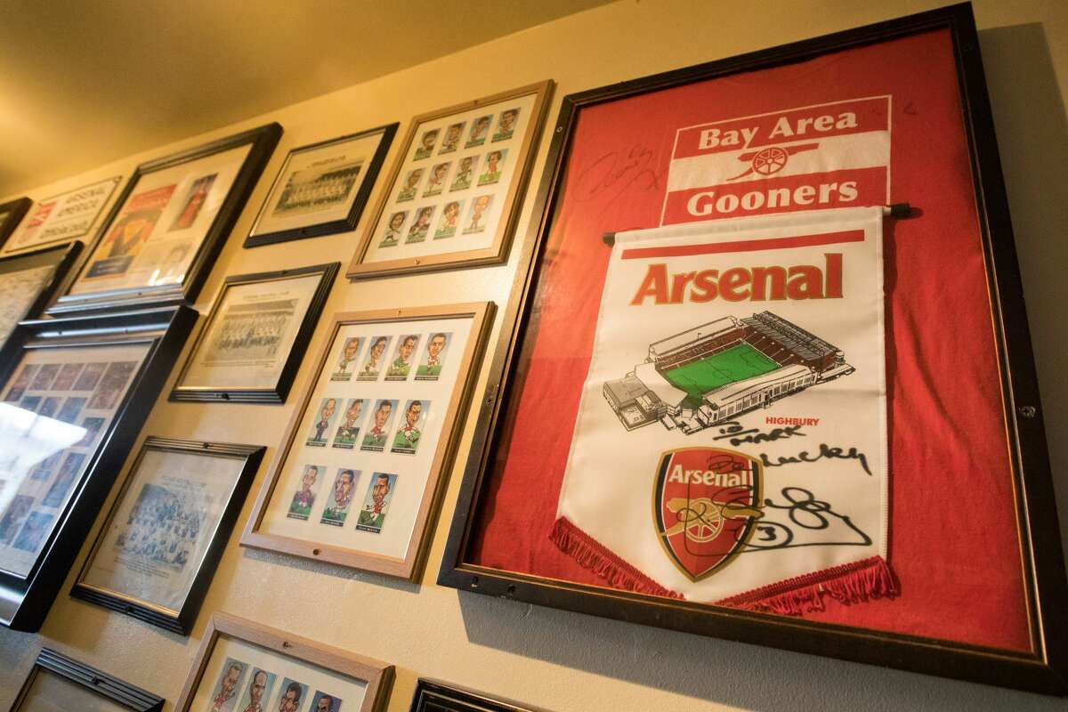 The Bay Area Gooners are one of the soccer fans calling Maggie McGarry's home in San Francisco, California on September 28, 2021.