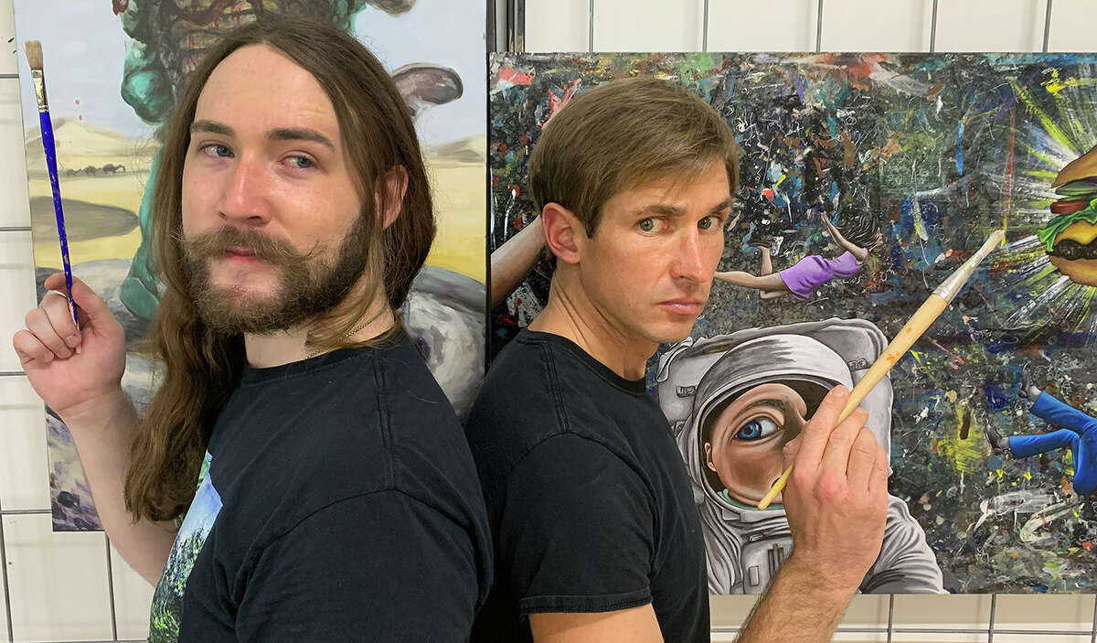 Travis Walthall, left, and Craig Odle will present "Recalibration of Realities," beginning Oct. 2 at The Art Studio, Inc.
