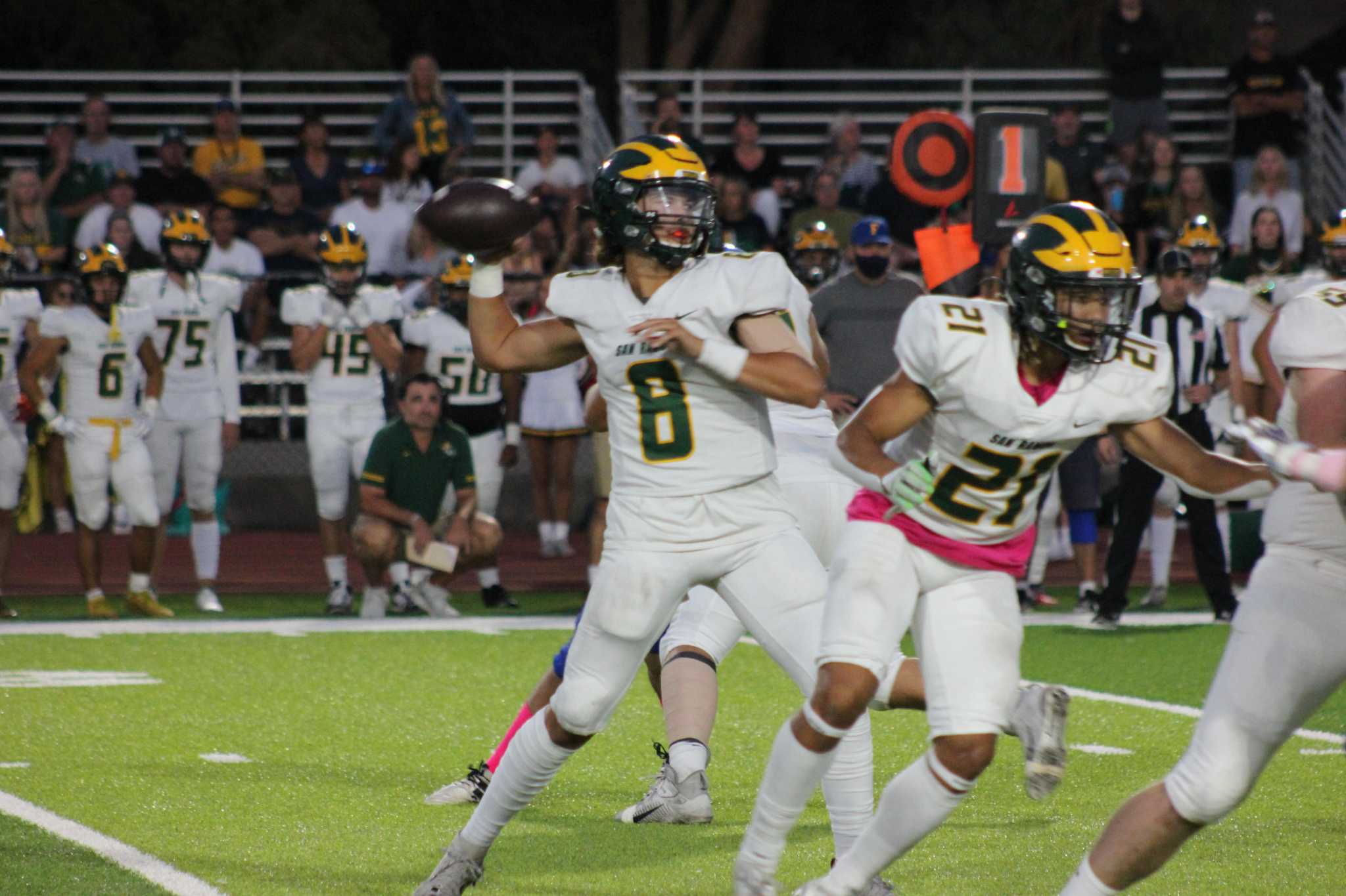 High school football San Ramon Valley rolls; De La Salle falls