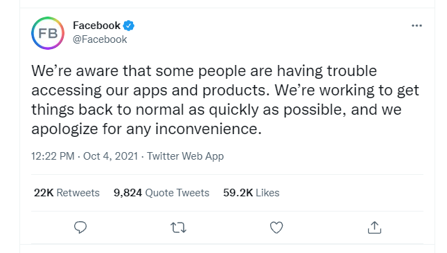 Facebook, Instagram, WhatsApp go offline in major outage - Vimarsana News