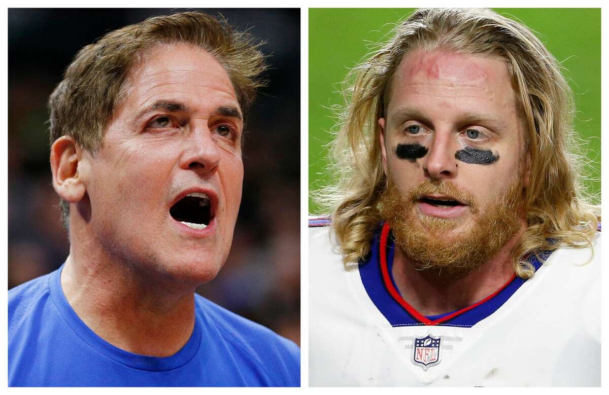 Mark Cuban and Cole Beasley faced off on social media Monday over vaccine requirements for entry into a number of NFL stadiums.
