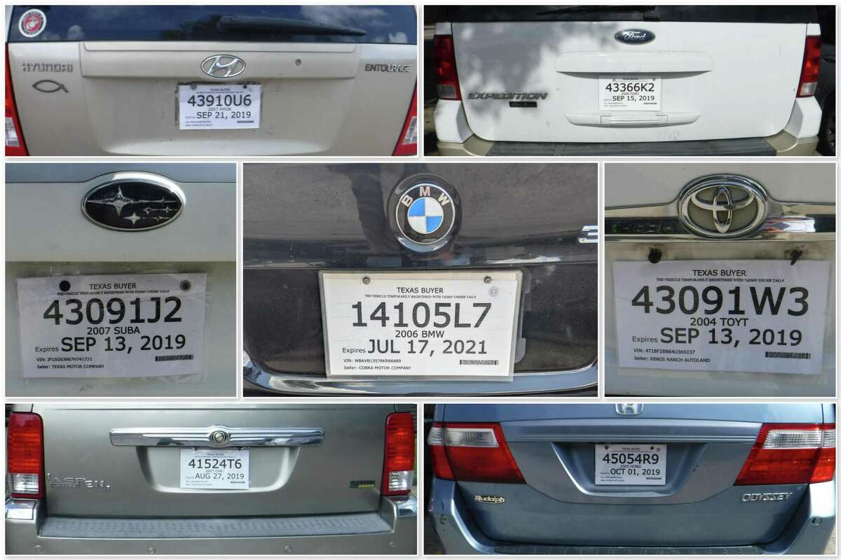 Houston is home to countless fake temporary license tags, and a 