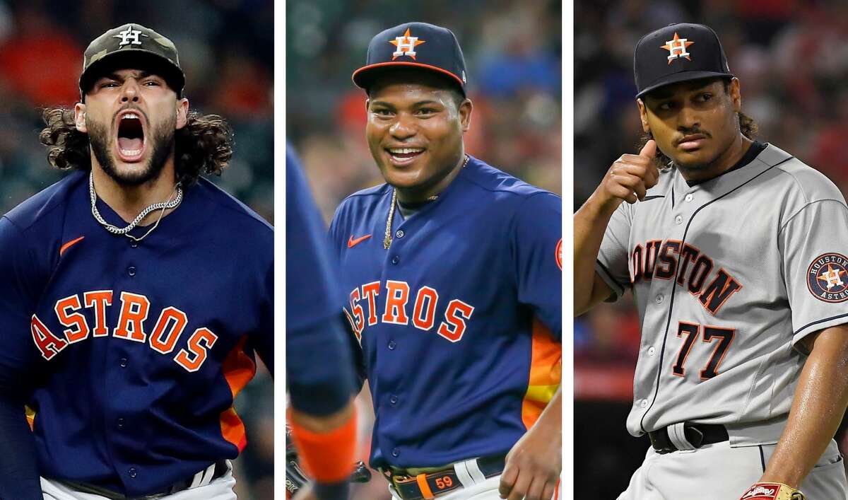 Lance McCullers (left), Framber Valdez (middle) and Luis Garcia seem like the Astros' obvious choices for the first three starters in the American League Division Series against the White Sox.
