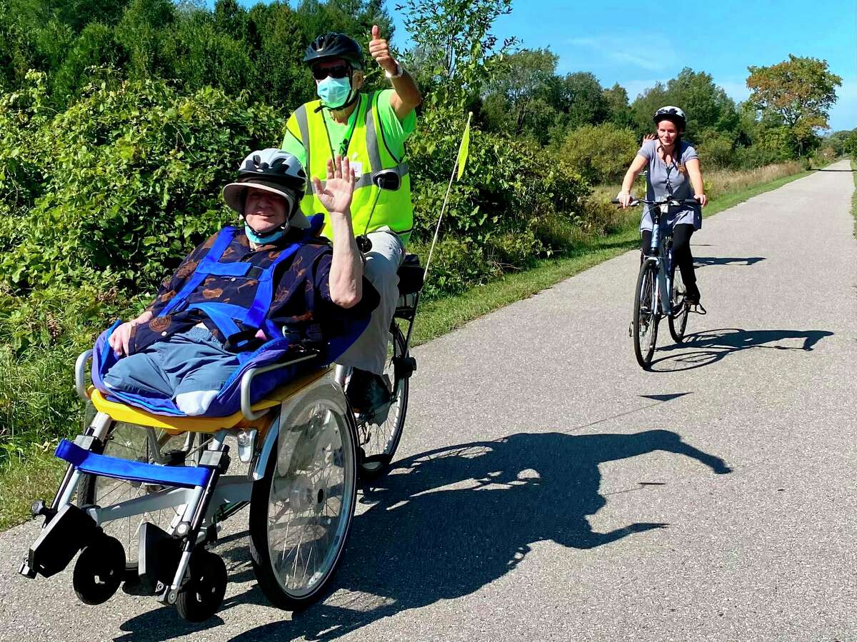 Joy2Ride is back at it and giving people with mobility challenges a chance to get outside and on the scenic Betsie Valley Trail. (Courtesy Photo)