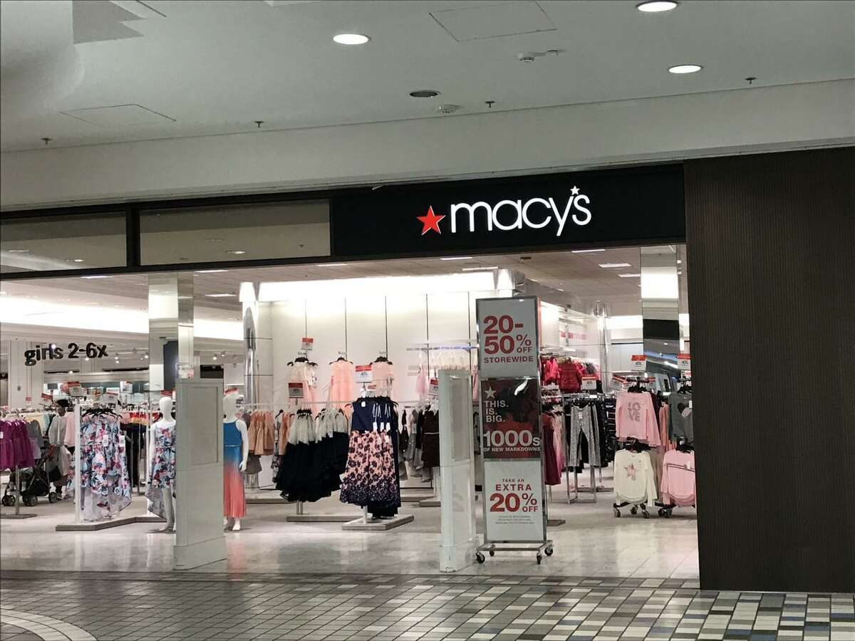 A photo of one of the interior entrances to the Macy’s at the Meriden Mall. The store closed last year and the space has now been purchased by Yale New Haven Health System.