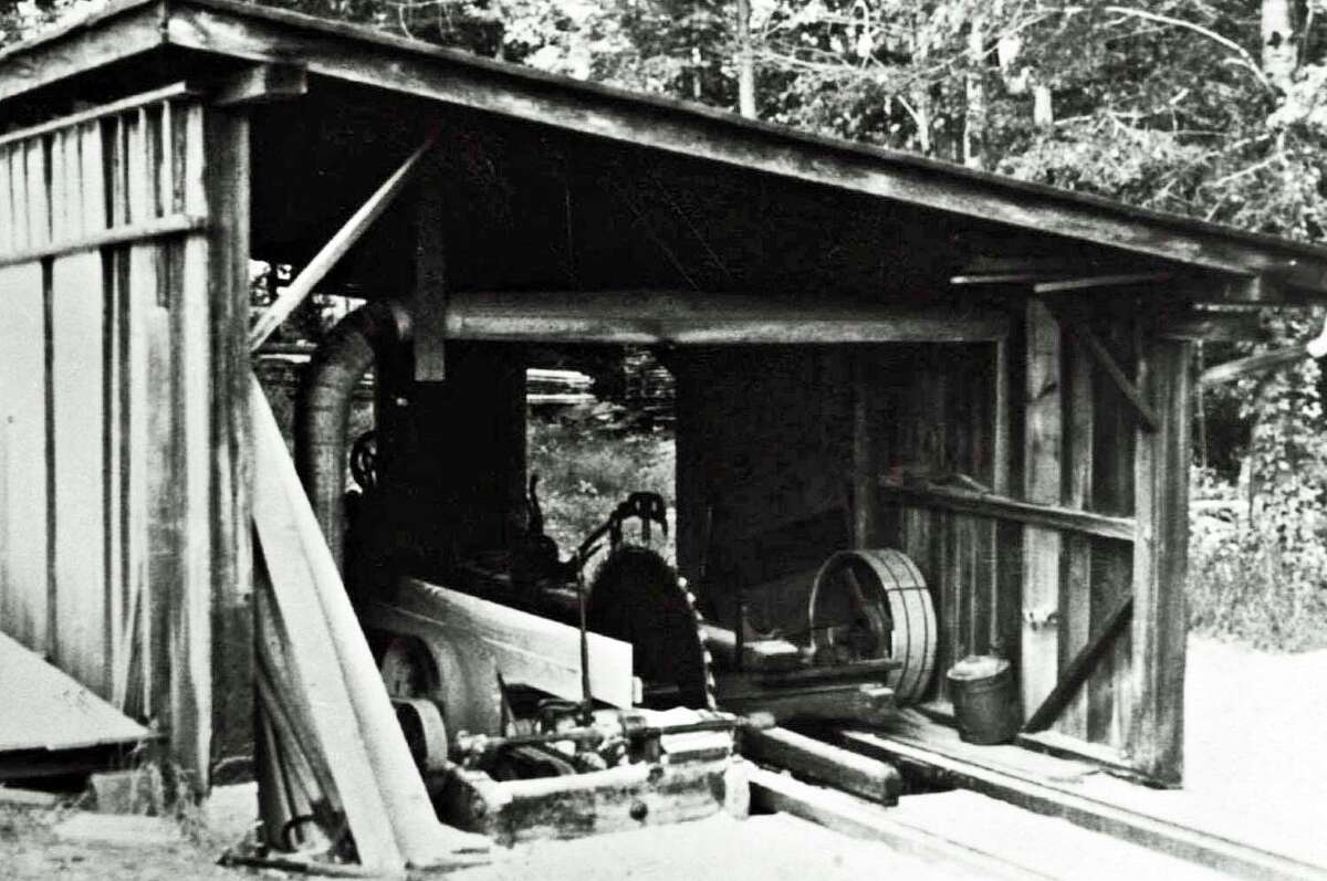 1879 Chase Turbine saw mill in Hamden before being donated to the Dudley Farm, part of the display at the Antique Motors and Farm Equipment Show on Oct. 9