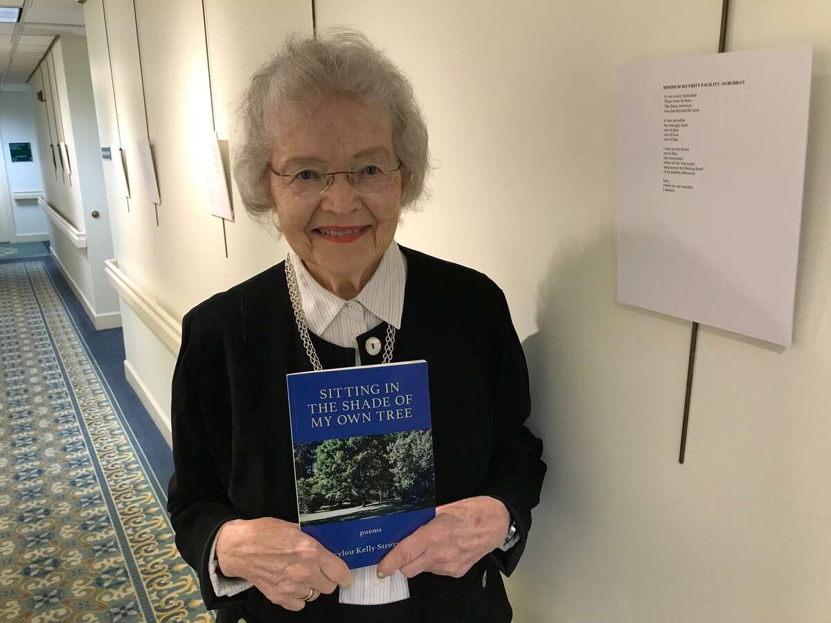 Marylou Kelly Streznewski published her first book at age 65 after it was rejected 72 times by publishers. She has also published several poetry collections, including her latest, "Sitting in the Shade of My Own Tree." (Paul Grondahl / Times Union)