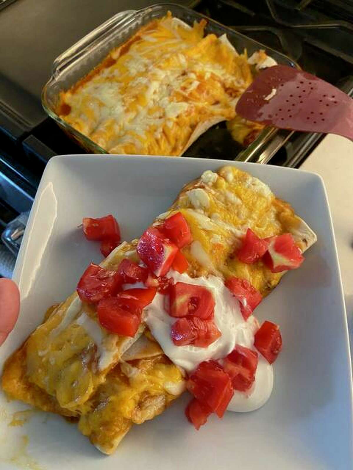 Tex-Mex Enchiladas make for a quick meal during the weekday.