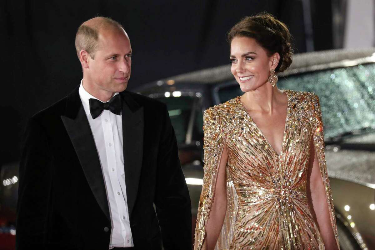 You can buy Kate Middleton's gold Bond Girl gown at Houston Galleria