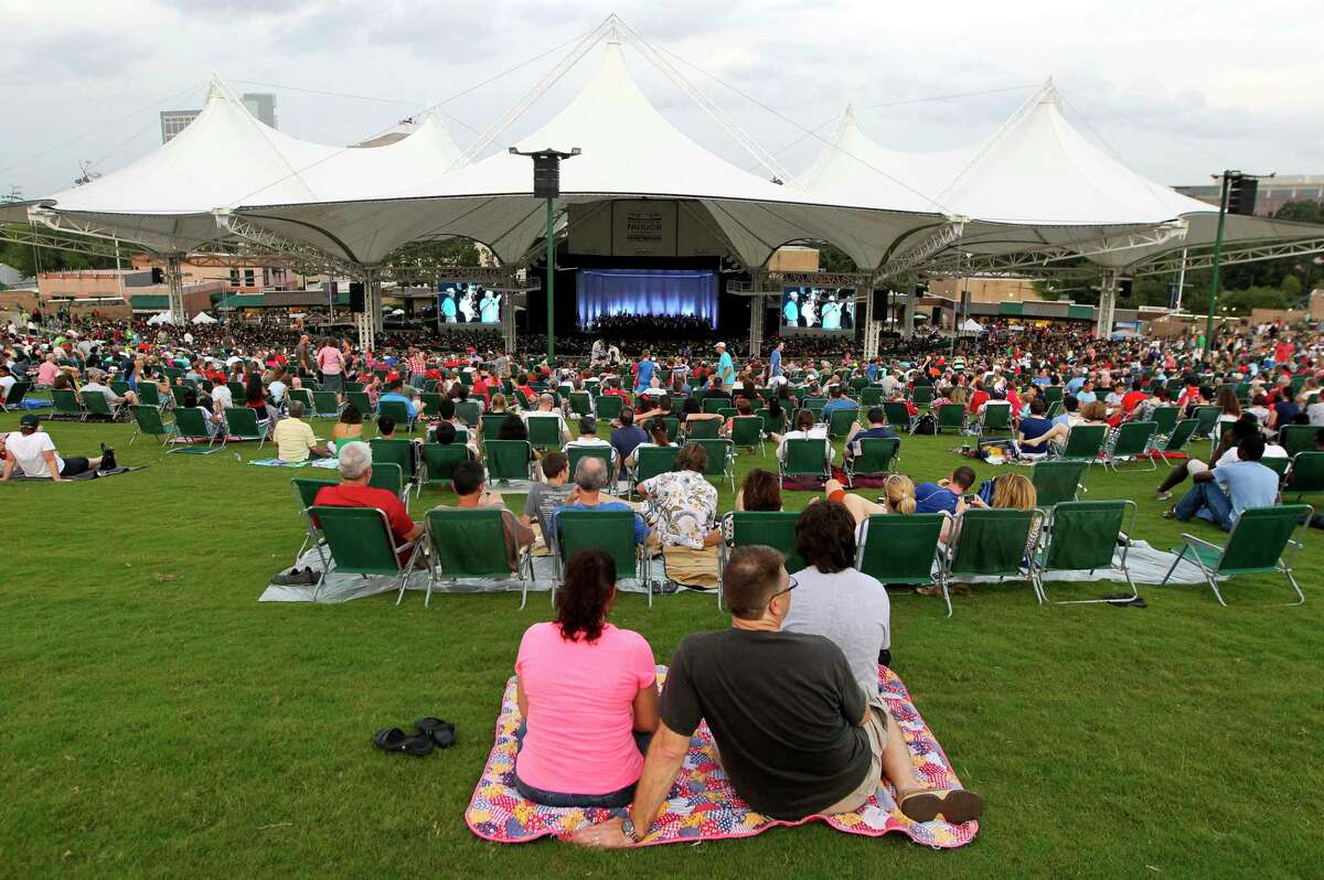 More than 11,000 visitors enjoyed patriotic music from the Houston Symphony during the Star Spangled Salute at The Cynthia Woods Mitchell Pavilion Friday.