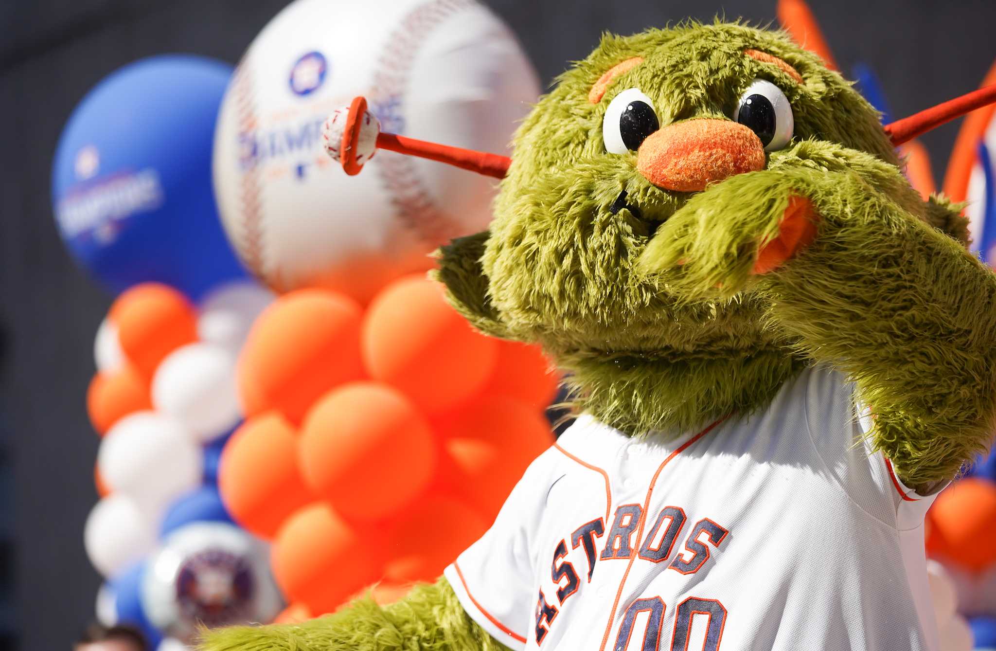 Orbit Houston Astros z mascot signed MLB Baseball 8x10 photo