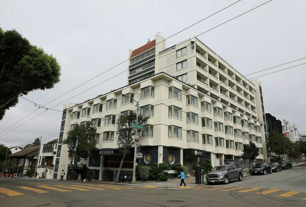 The Kimpton Buchanan Hotel is seen on Monday, August 23, 2021 in San Francisco, Calif.