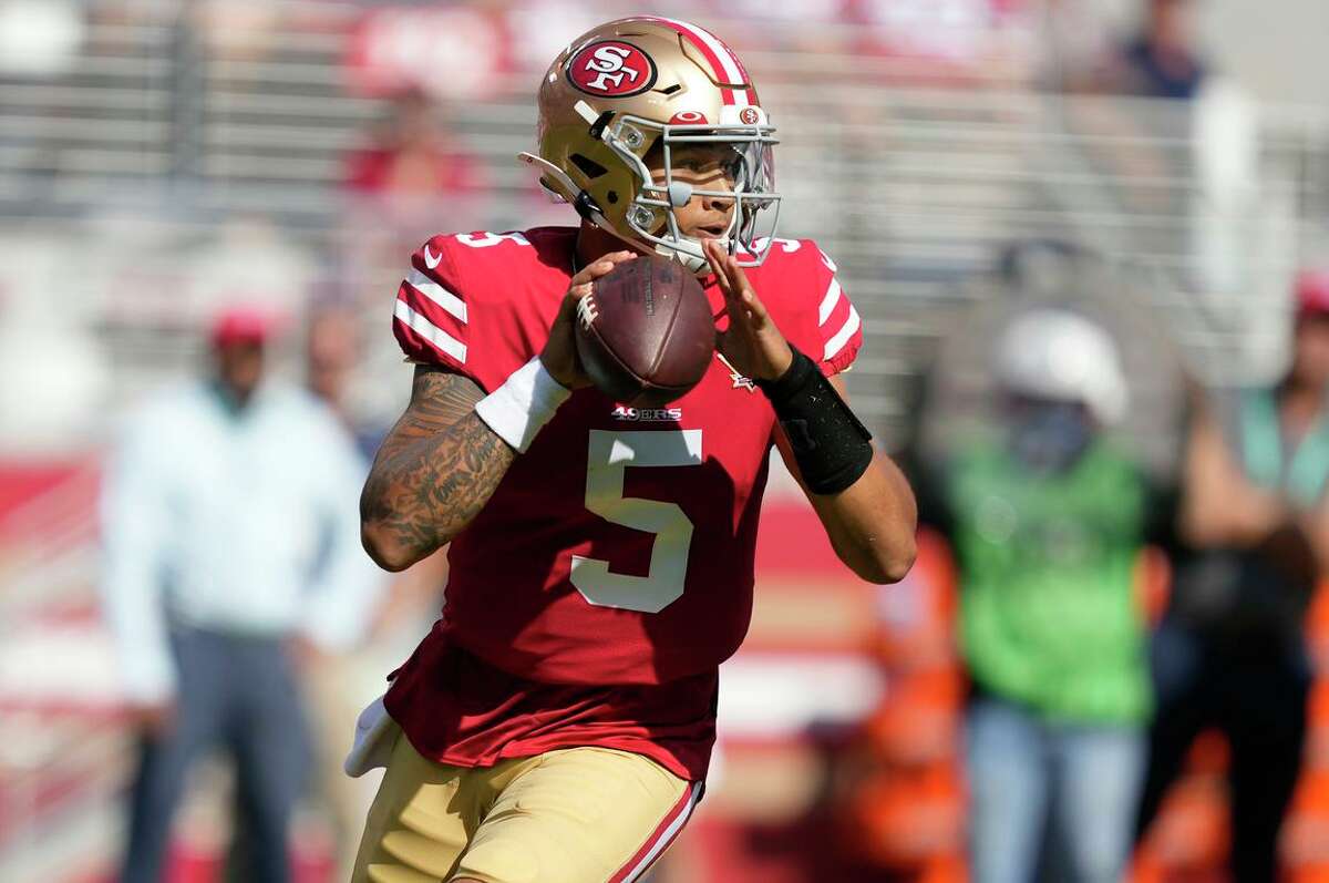 San Francisco 49ers quarterback Trey Lance got his first extended NFL action Sunday after he played the final two quarters in relief of the injured Jimmy Garoppolo.