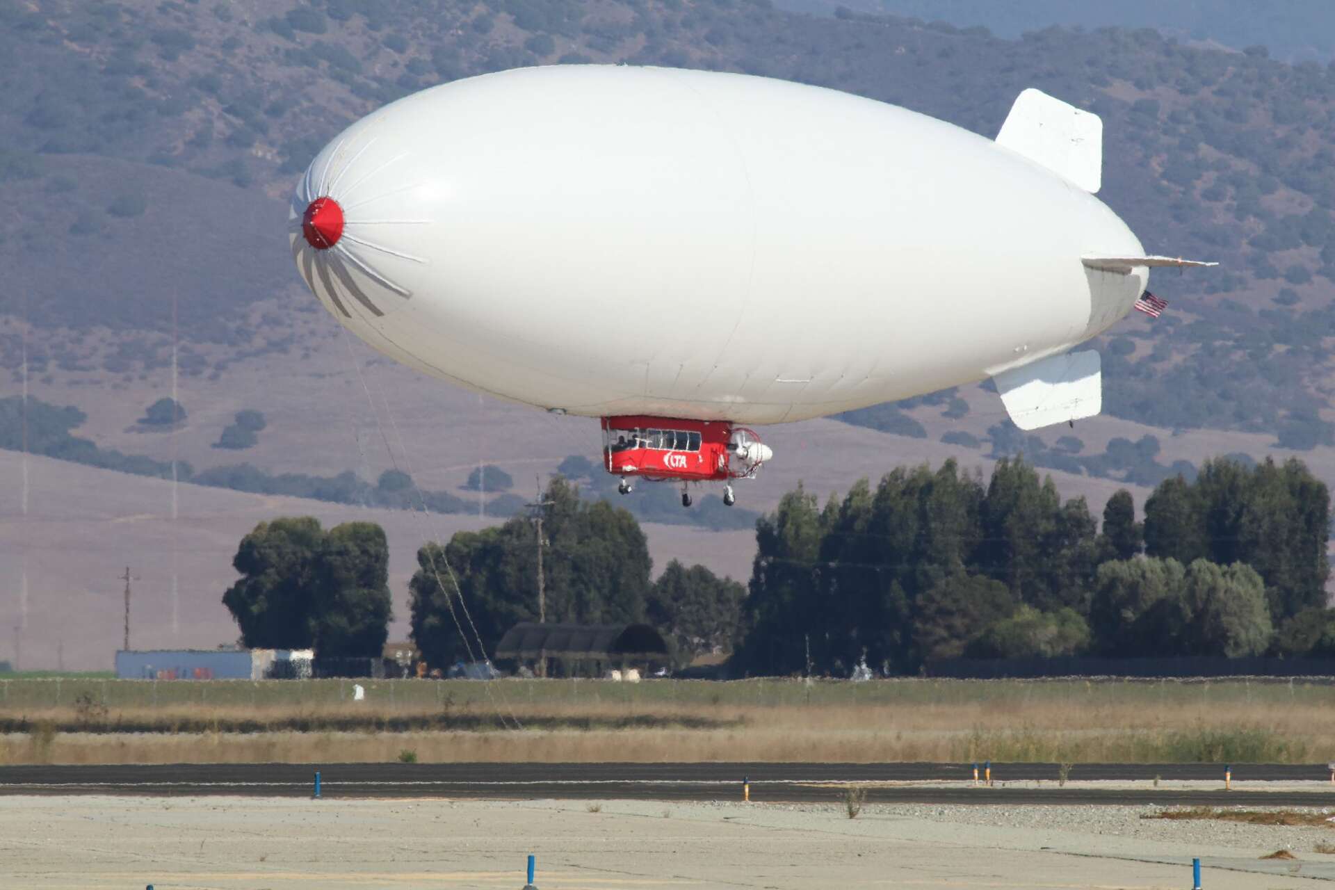 Google co-founder Sergey Brin's airship spotted flying near