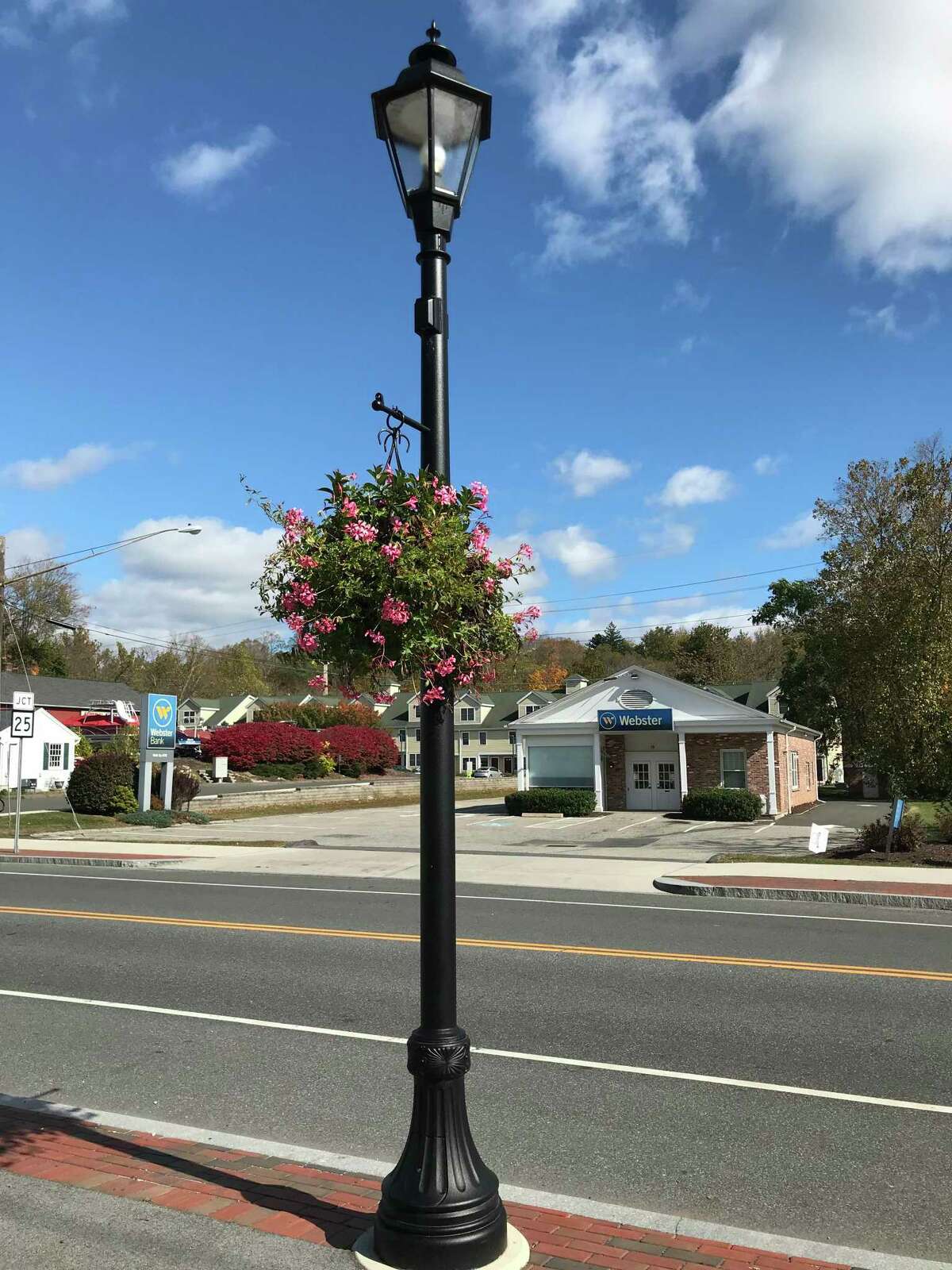 New sidewalk lights were installed as part of phase two of Brookfield's streetscape project. Photo Friday, Oct. 18, 2019.
