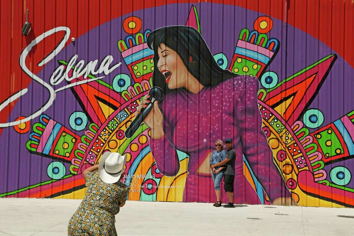 San Antonio Artist Known For Selena Mural Creates Large Scale Work For Historic Alameda Theater