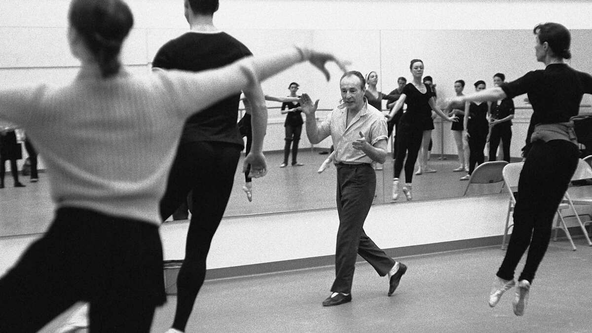 Balanchine in the studio, as seen in "In Balanchine's Classroom."