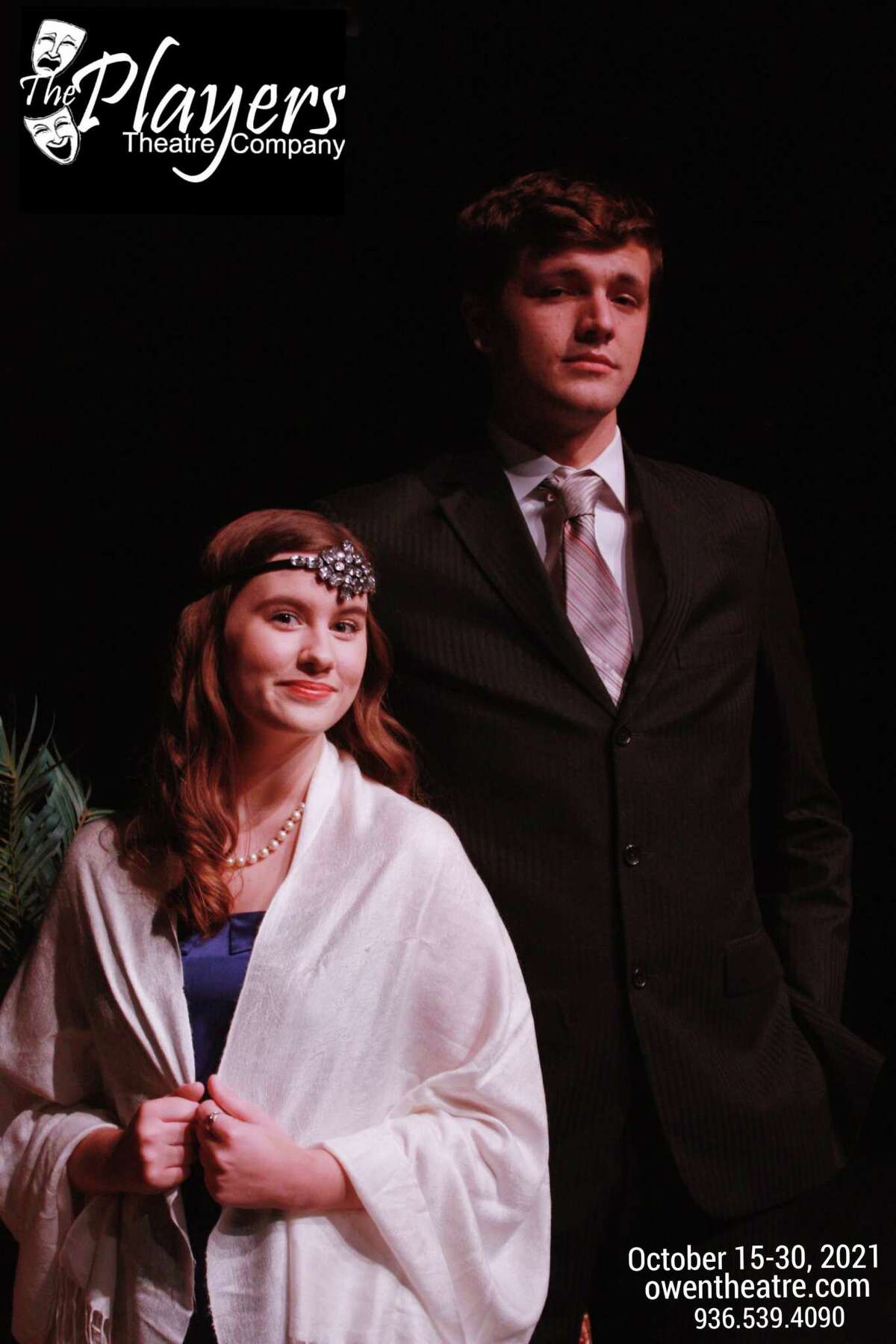 Hannah Cook as Leila and Bryan Allred as Raglan in The Players' "Rope" opening Oct. 15 at the Owen Theatre.