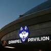 Harry A. Gampel Pavilion arena for the UConn Huskies basketball program in Storrs, Conn., Friday, Oct. 12, 2018. (AP Photo/Jessica Hill)