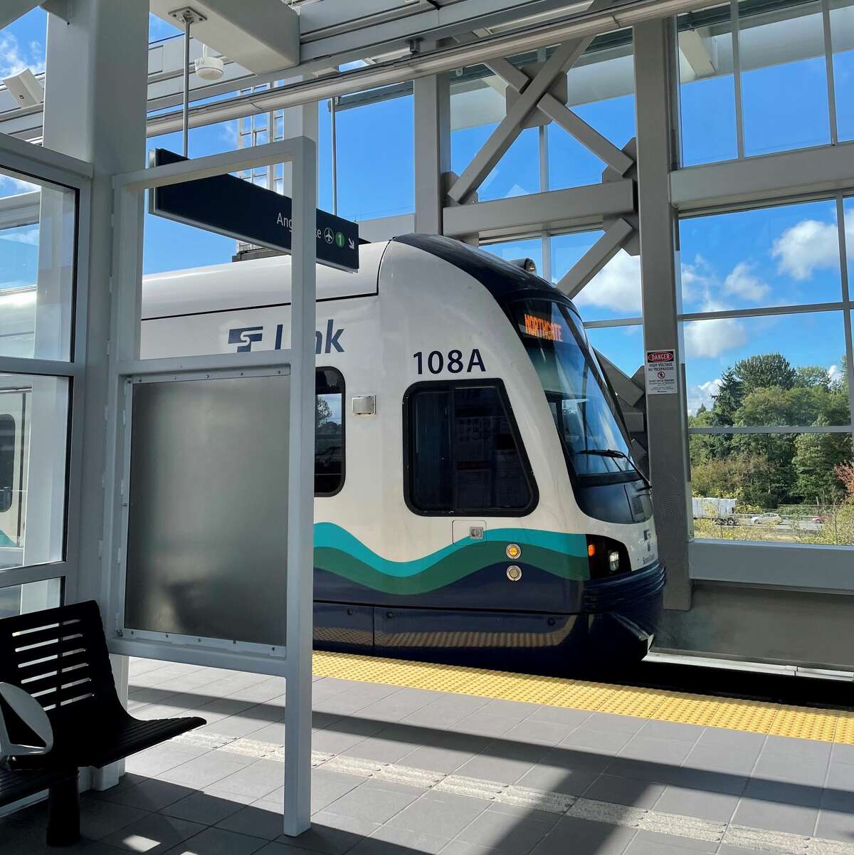 The train arrives at Northgate Station.